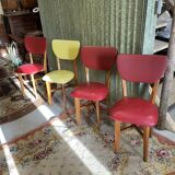 Set 4 chairs vintage bistro year 50/60