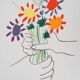 Pablo Picasso: The Bouquet of Peace - Signed Lithograph