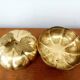 Brass pumpkin box Italy 1970 vintage