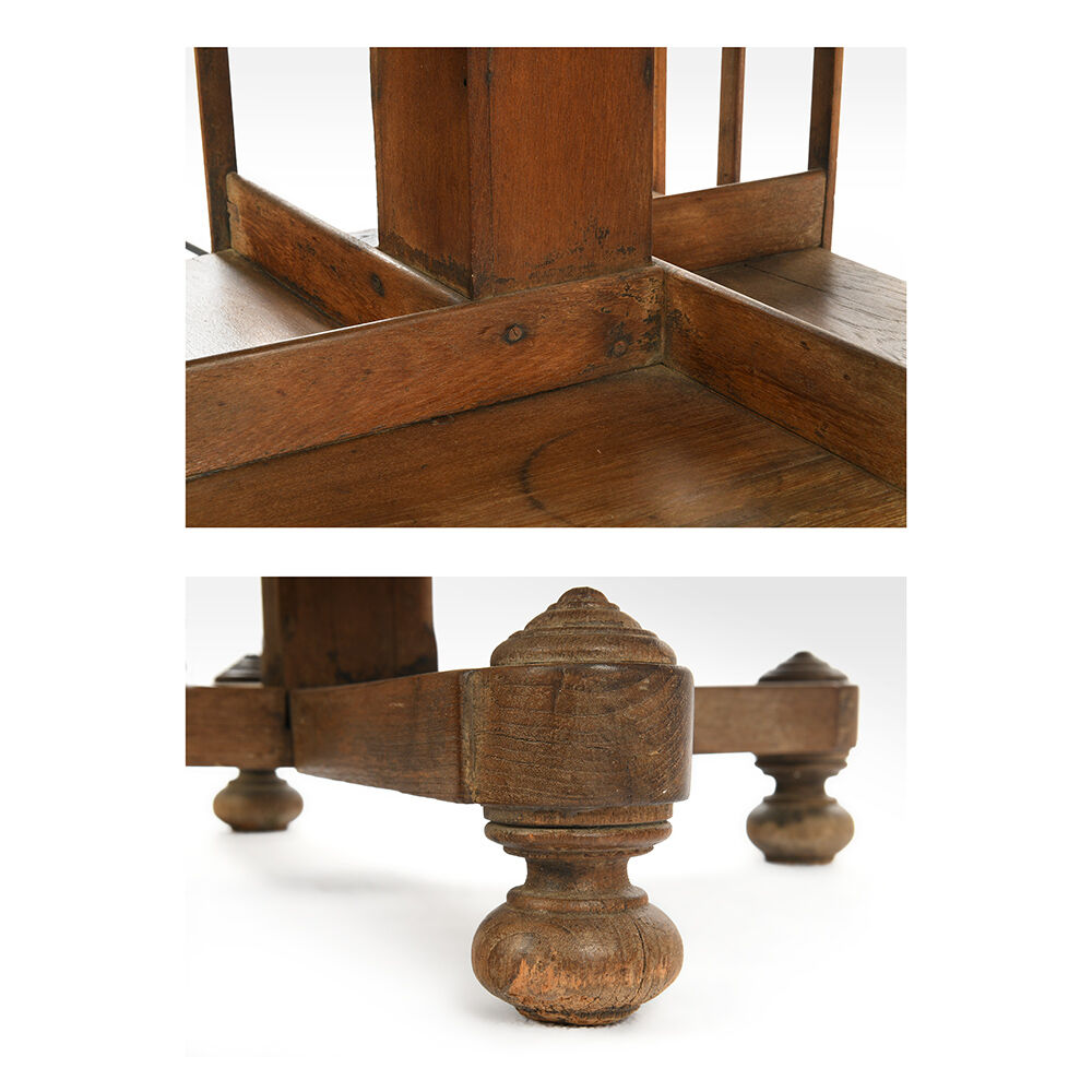 Wooden swivel library