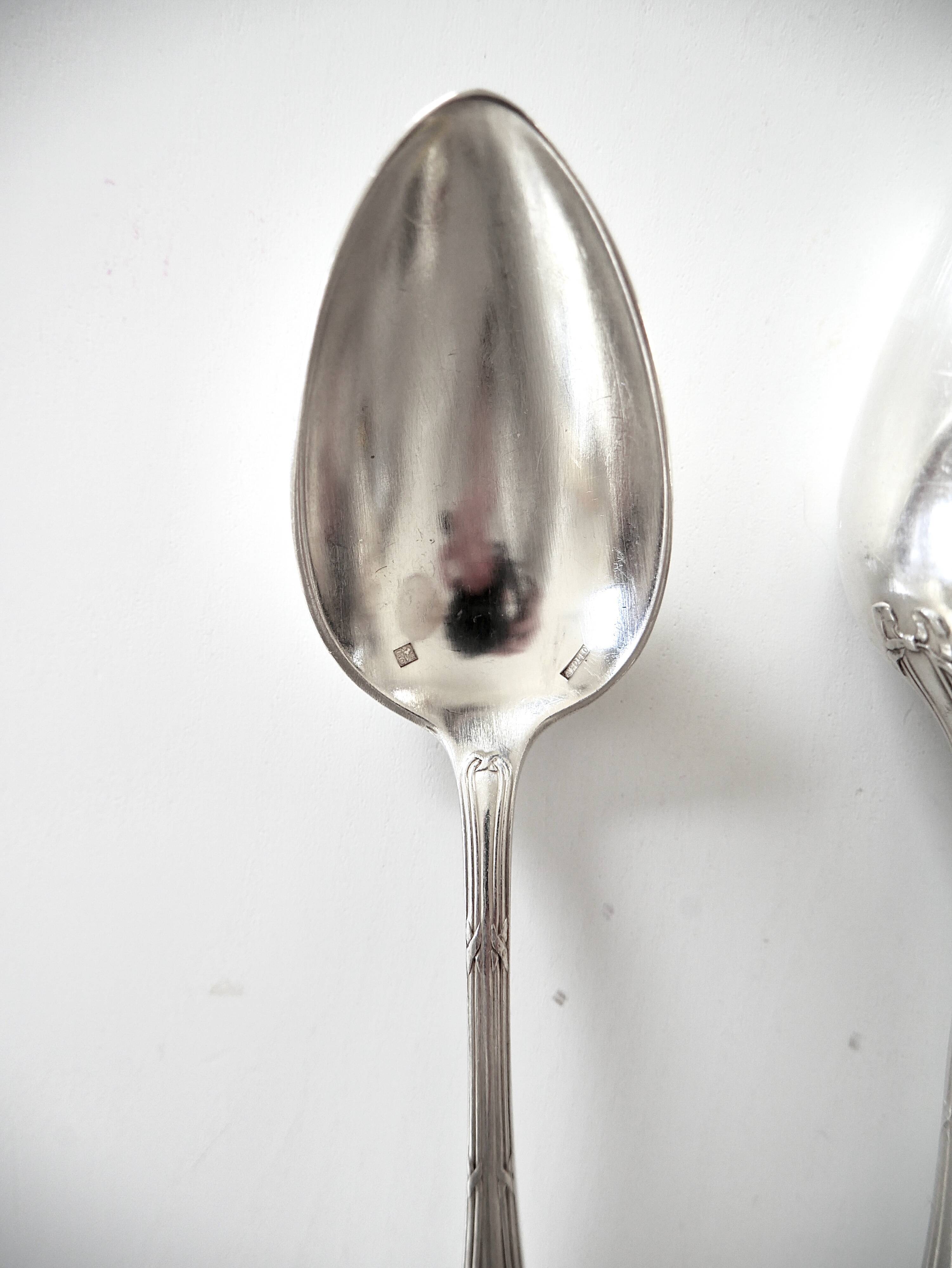 9 Apollo silver metal cutlery