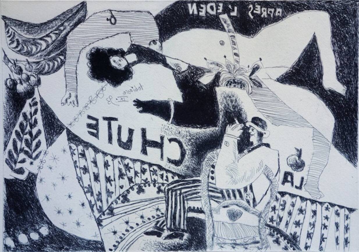 Théo Tobiasse: After Eden - Original signed engraving