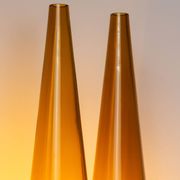 Hans Agne Jakobsson wall lamp made from brass with orange shades