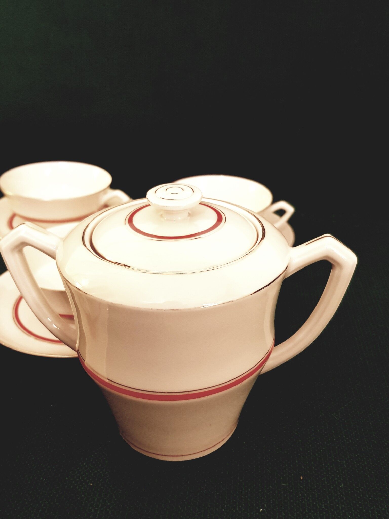 Service à café en porcelaine