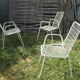 Three emu armchairs model italian vintage iron and rilsan