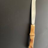 Bamboo handle cheese knife