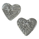 pair of heart candlesticks 1960