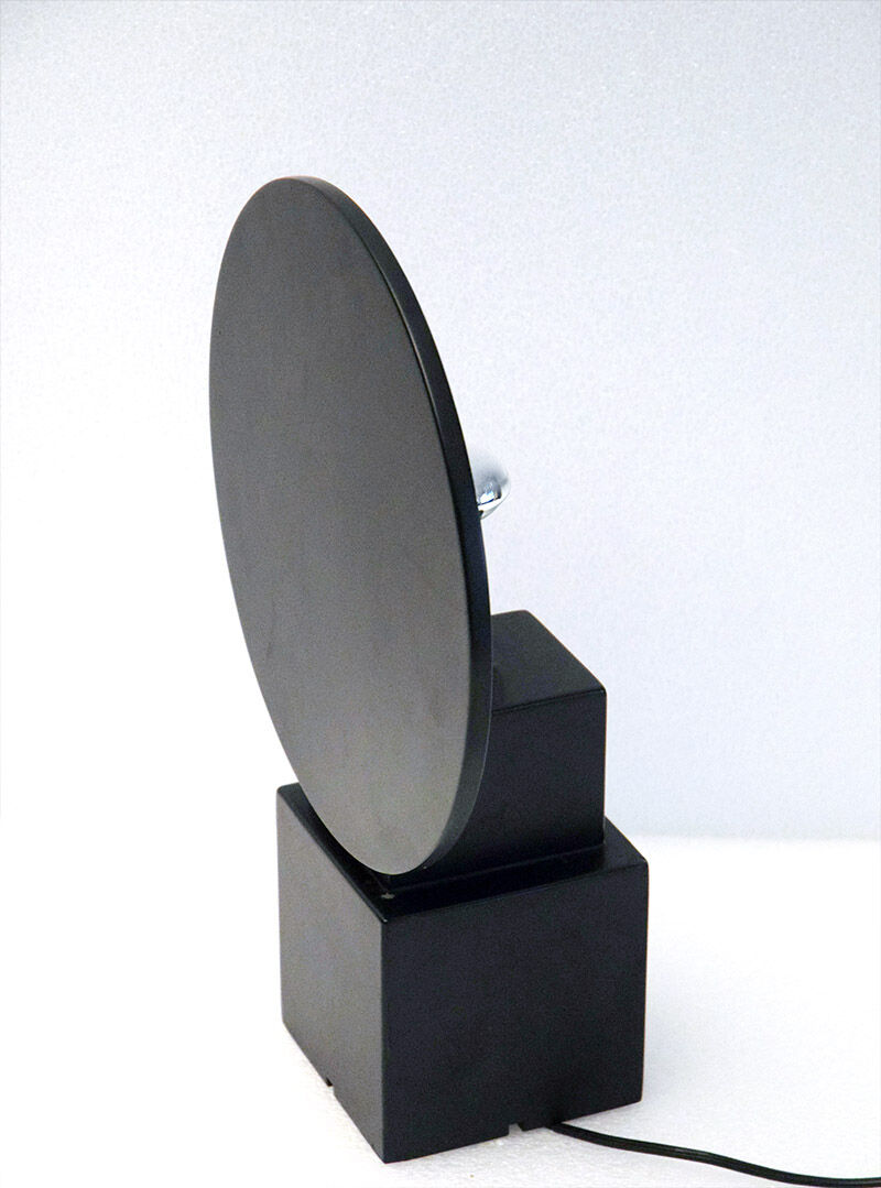 Italian Table Lamp in Wood by Gruppo Enne, 1970s