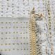 White carpet with yellow dots - 276 x 211 cm