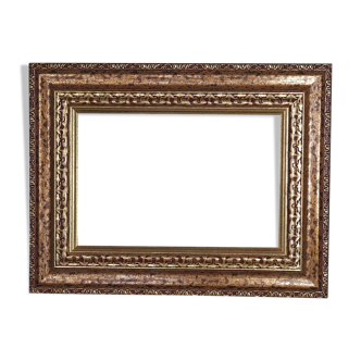 Frame inverted edges gilding gold leaf