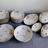 Antique table service in Limoges porcelain by F. Legrand, period A.