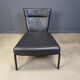 Vintage black leather chaise longue by Peter Mally for Cor, 1990s