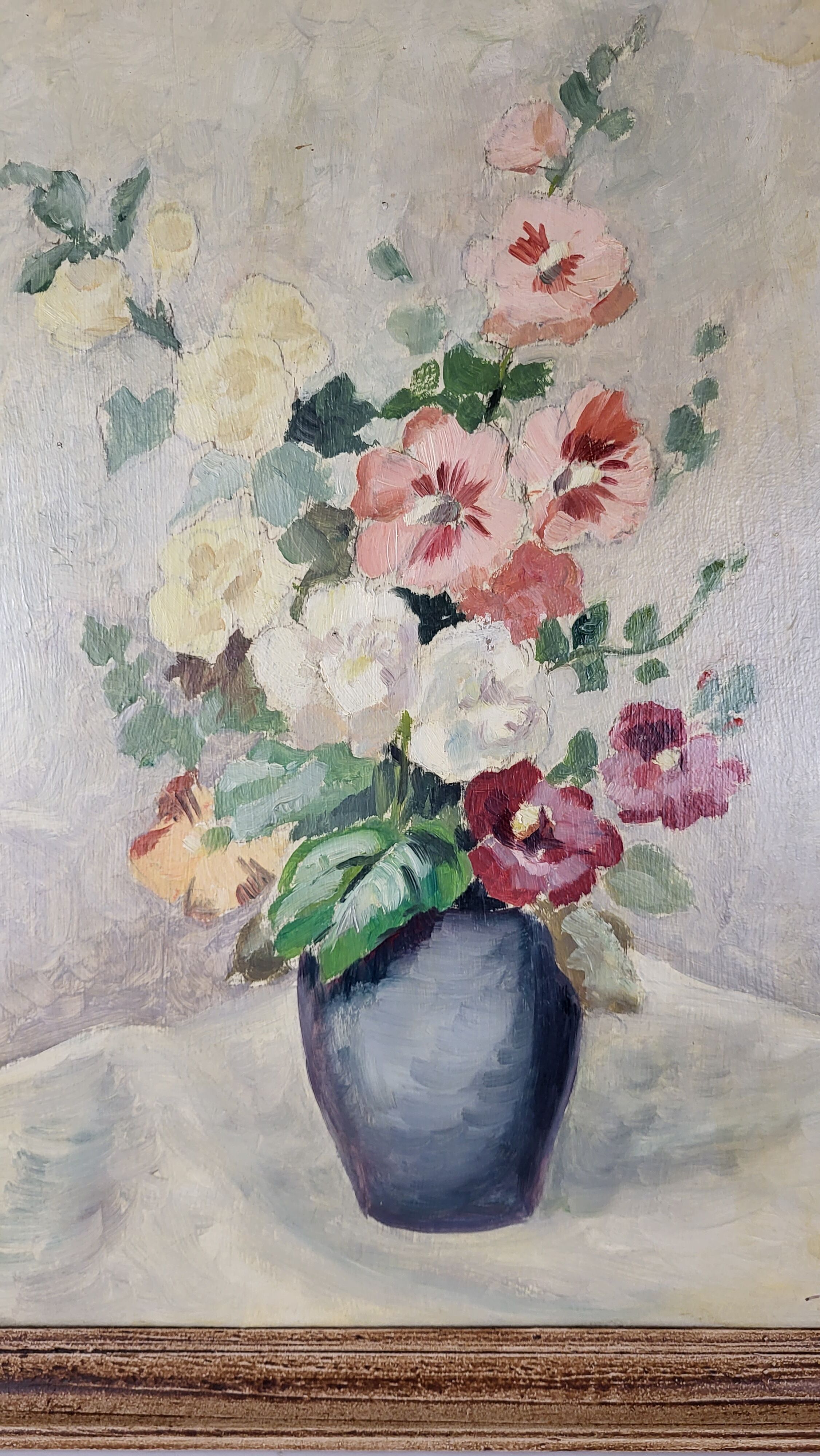 Table Bouquet Oil on isorel