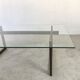 Table basse shabby chic en laiton de 1970