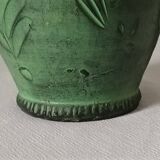 Pichet, vase, céramique verte vintage