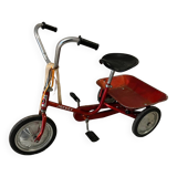 Vintage metal jockey tricycle