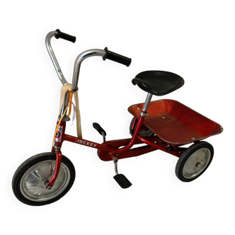 Vintage metal jockey tricycle