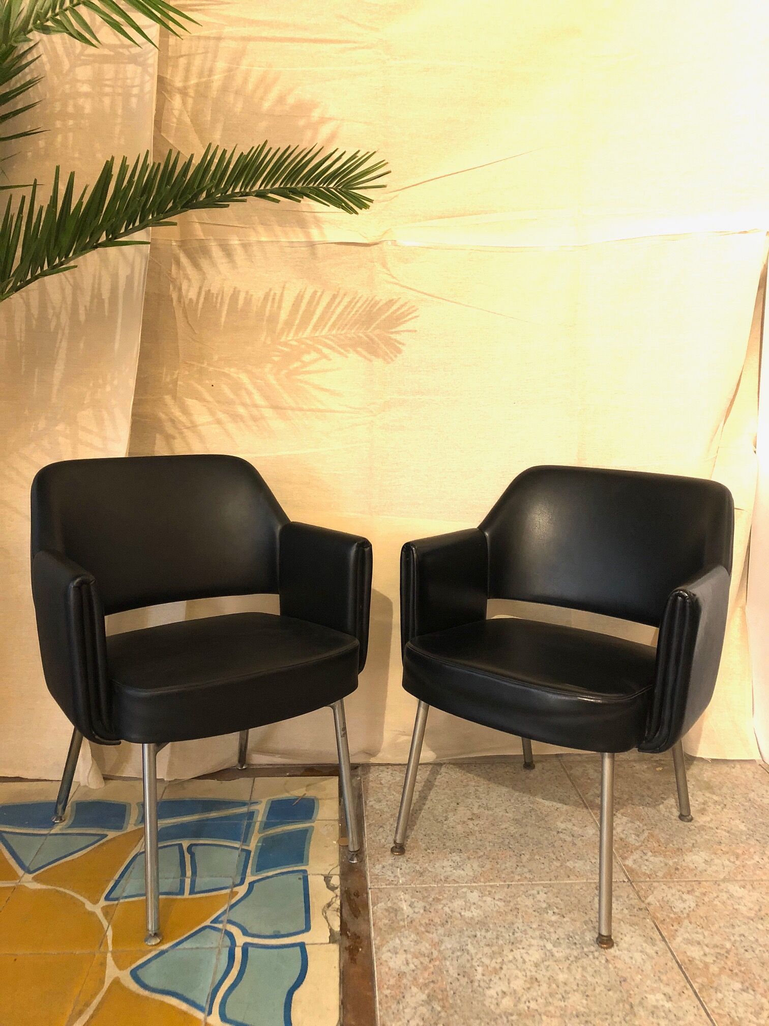 Pair of Deauville armchairs by Marc Simon for Airborne