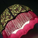 Retro fringed pendant light "Erina".