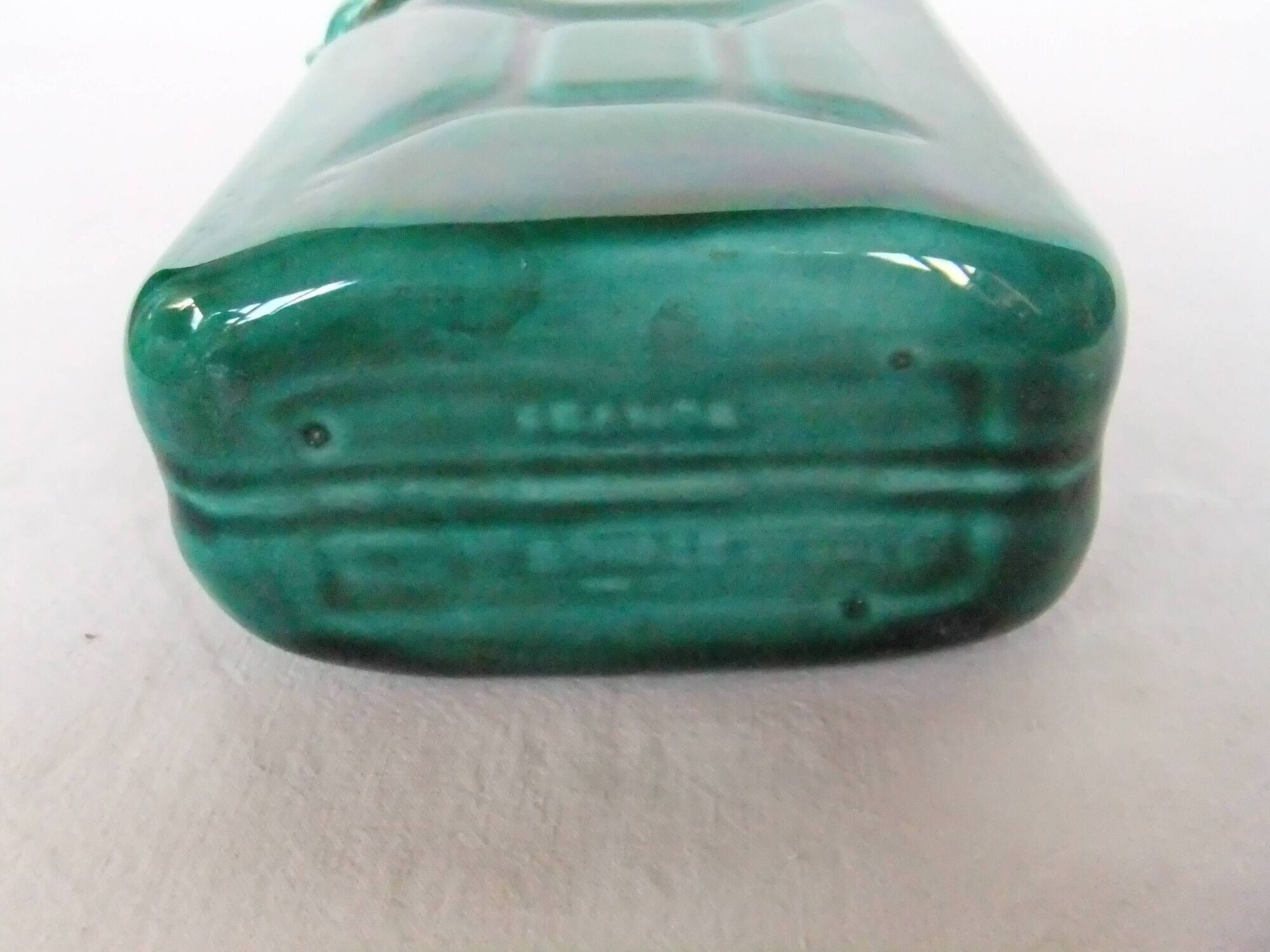 Bouteille Franor Royale faïence Forme Jerricane flacon fiole flasque vintage