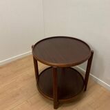 Danish beech side table, 1980