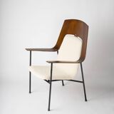 Bent wooden armchair attributed to Robin Day - 1960's
