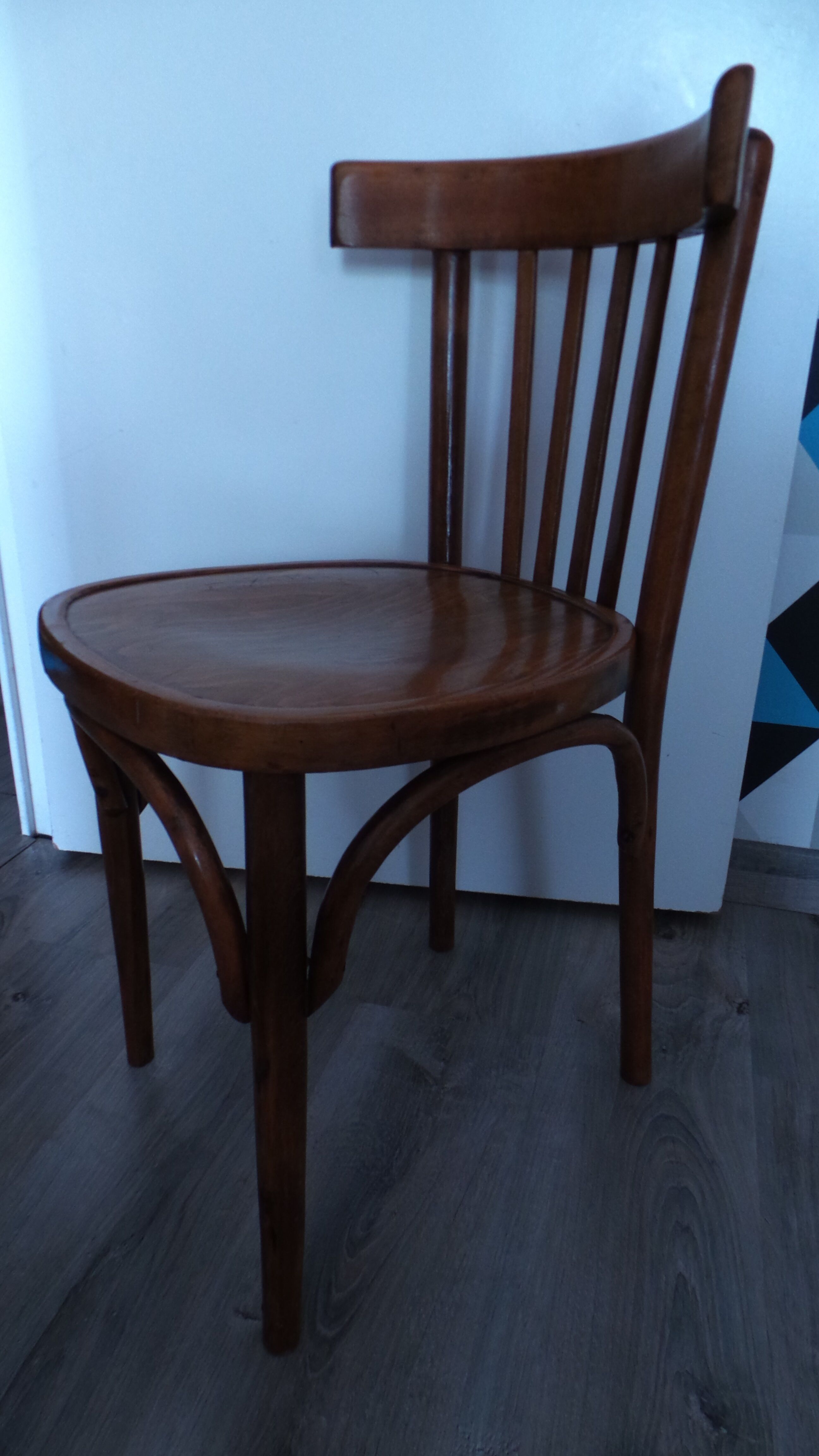 Set Baumann 60 year vintage Bistro chairs