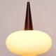 Suspension opaline Louis Kalff pour Philips 1960