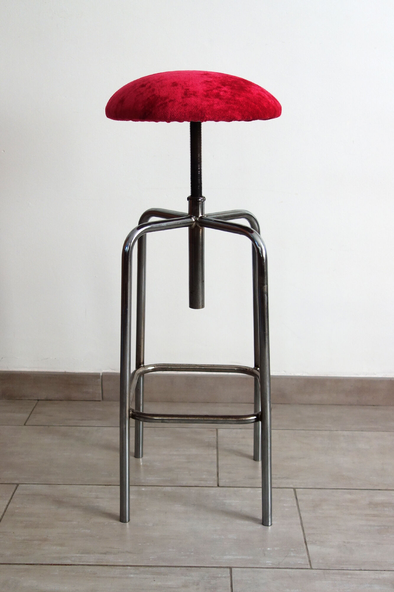 Vintage industrial screw stool