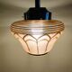 Antique amber and gold glass pendant light