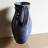 Carafe en grés émaillé bleu
