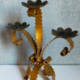 Chandelier wrought iron Art-popular with three arms old