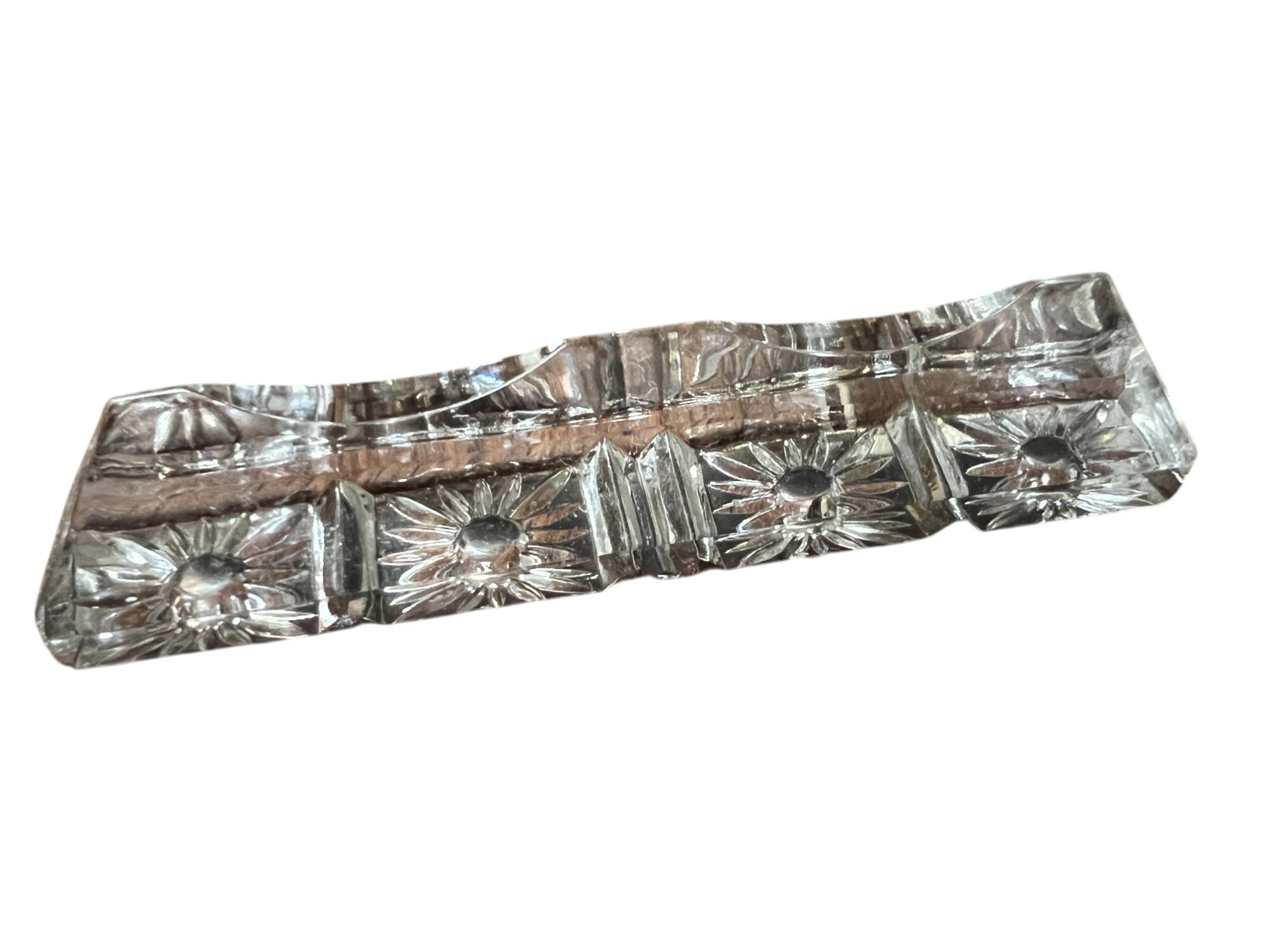 Box of 11 glass cutlery holders