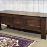 Oak and chestnut storage bench from the late 19th century