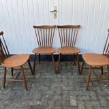 Set of 4 "SH41" Chairs by Yngve Ekström, NESTO Sweden 1960s