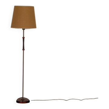 Danish floor lamp in glass, brass and rosewood 1960