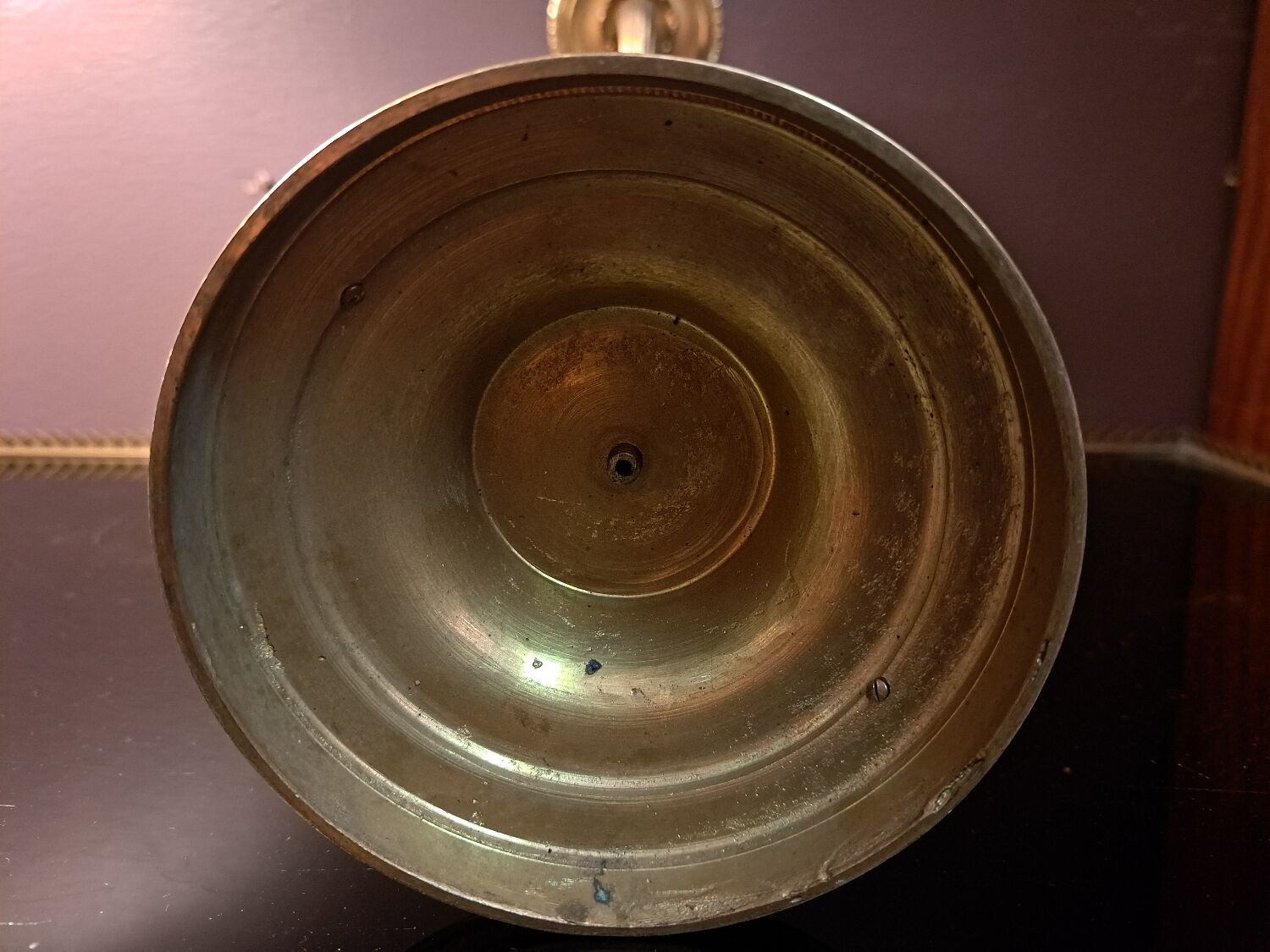 Pair of gilded bronze candelabra