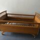 Bed in wood and rattan