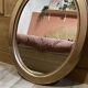 Oval gold medallion mirror – Classic style – 67 x 52 cm