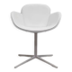 Chaise en simili cuir blanc