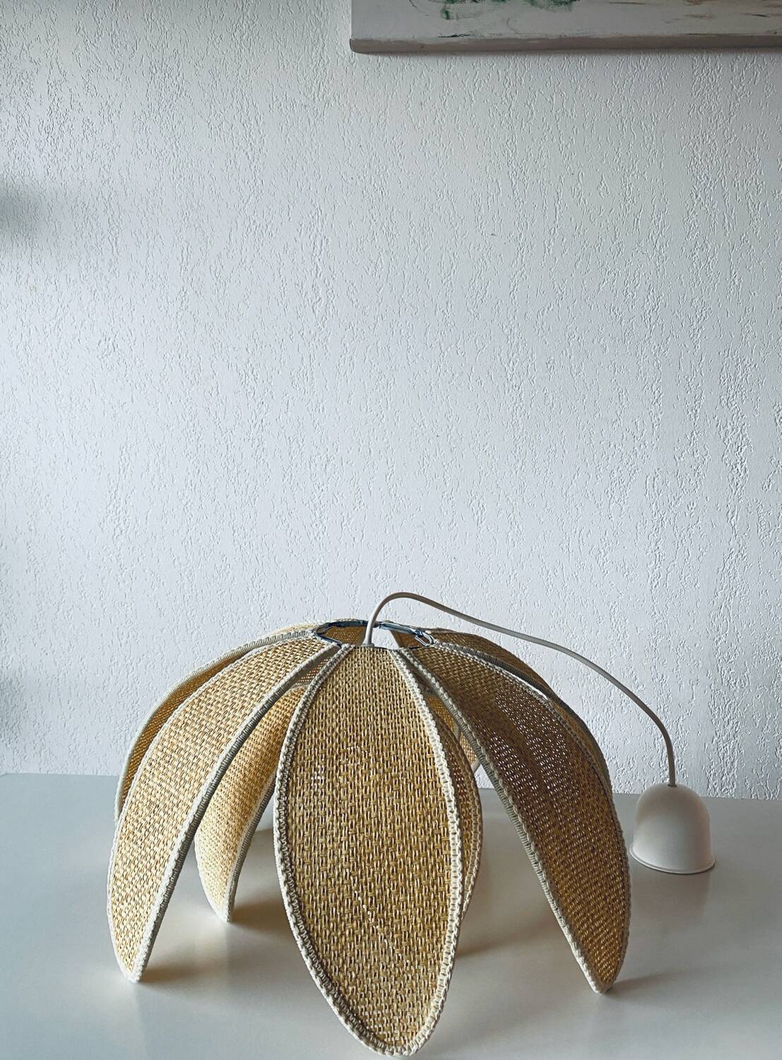 Lotus flower pendant light