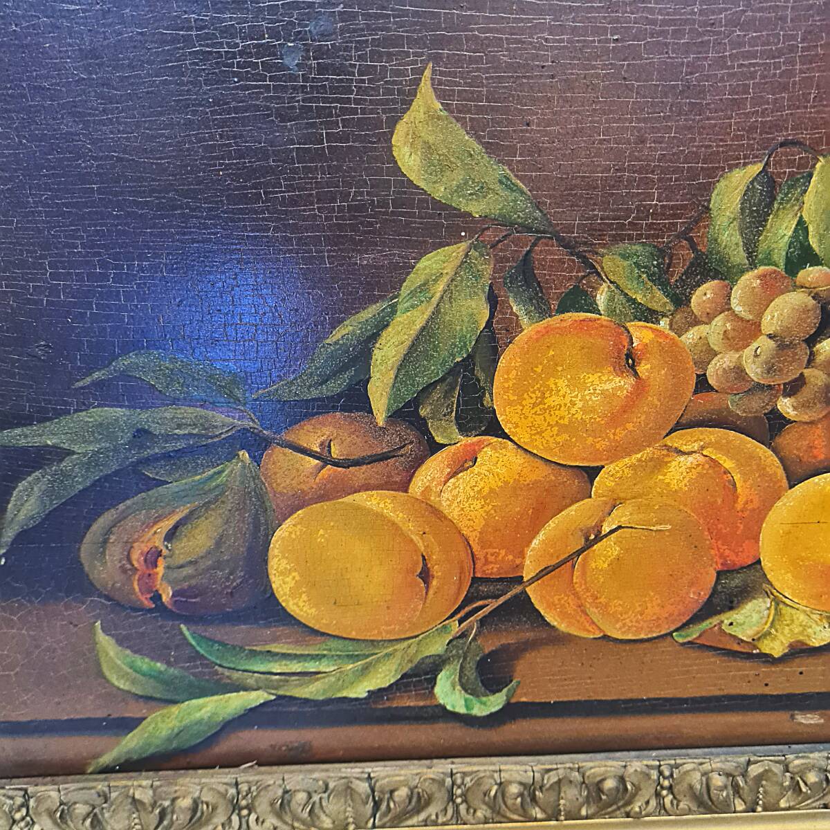 Belgium oil painting by G. Henrotte Fruit Still Life 1914