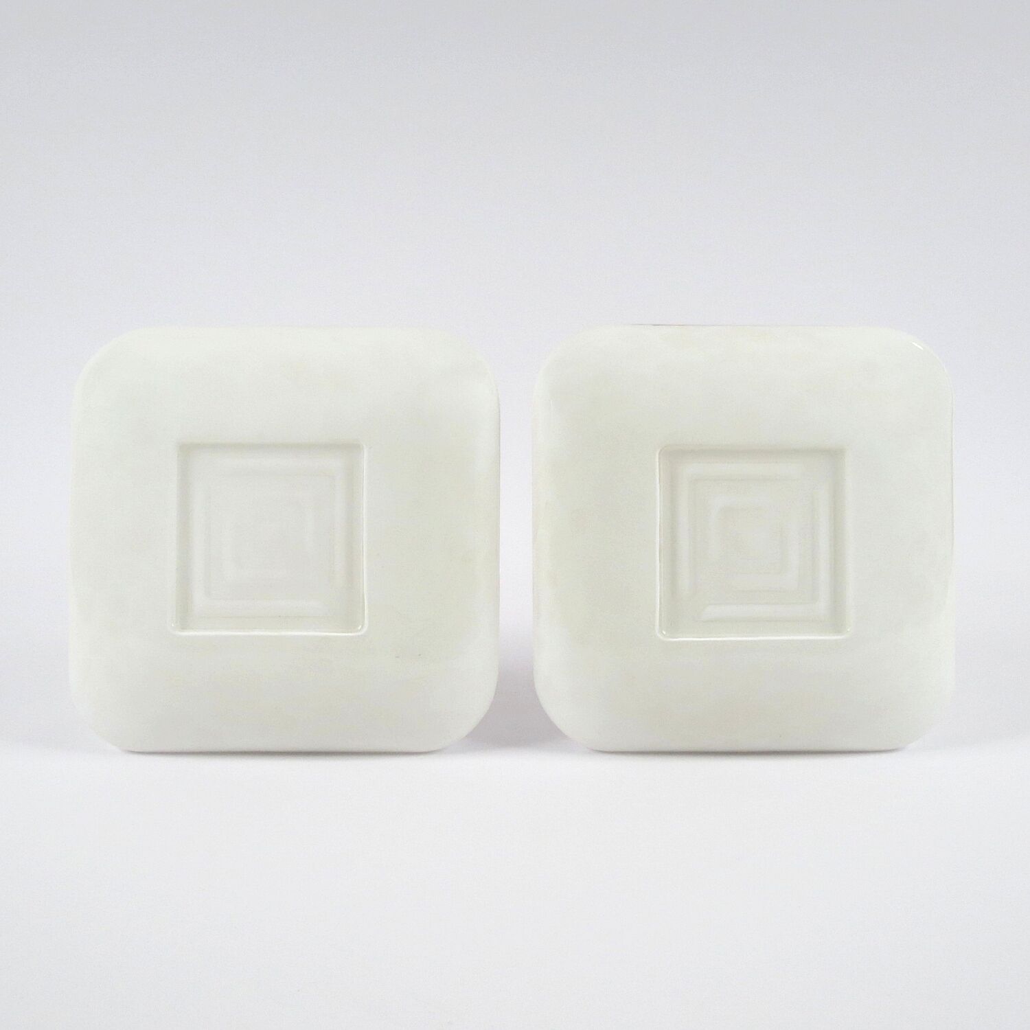 Lot de 2 appliques en verre marbré, années 1980