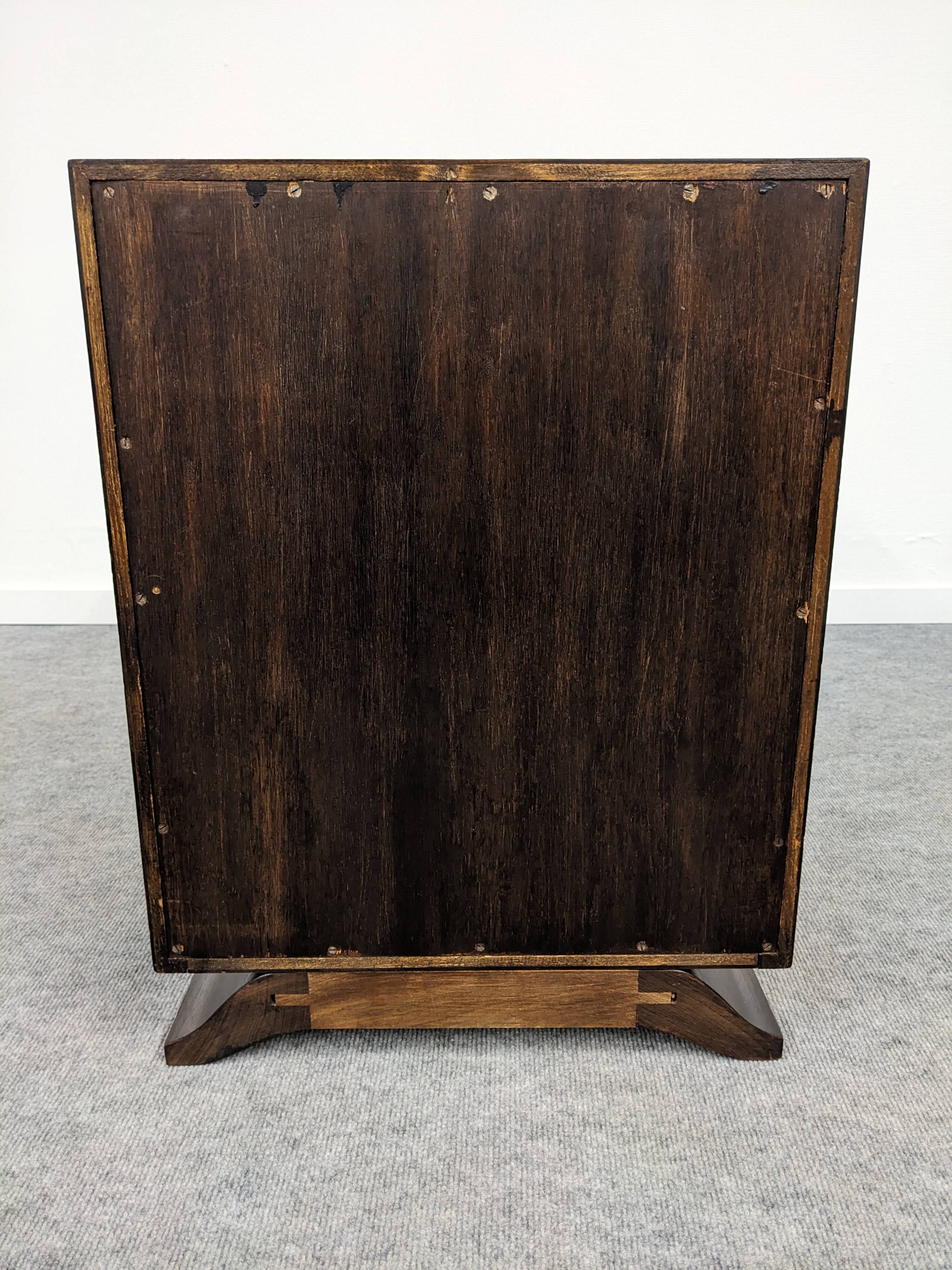 Pair of Art Deco rosewood bedside tables circa 1930