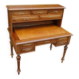 Napoleon III period tiered walnut desk from the 19th century