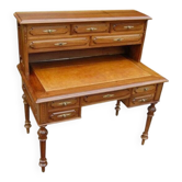 Bureau à gradin d'époque Napoléon III en noyer du 19e siècle