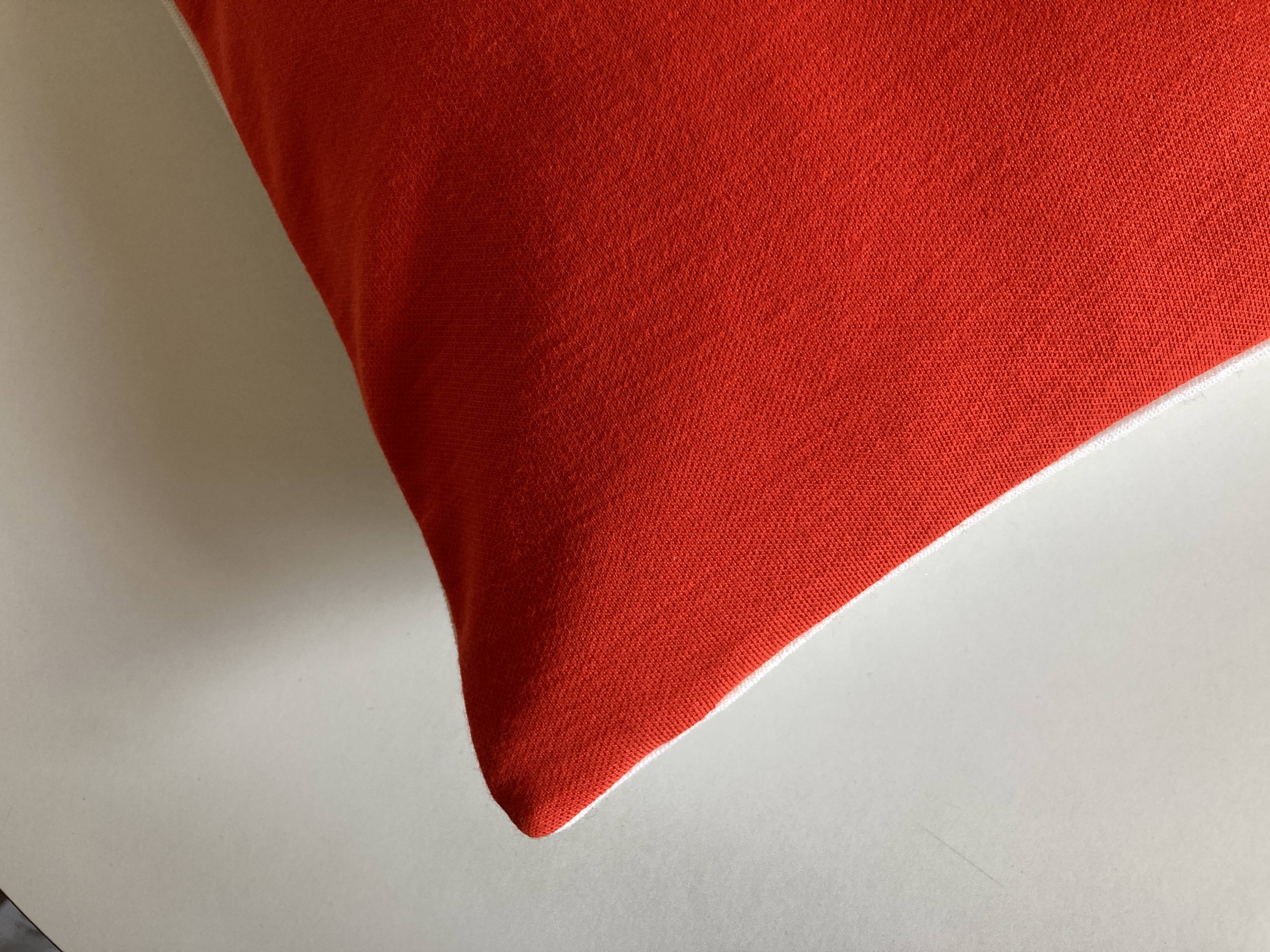 Racine space age 1960 wool jersey cushion on both sides