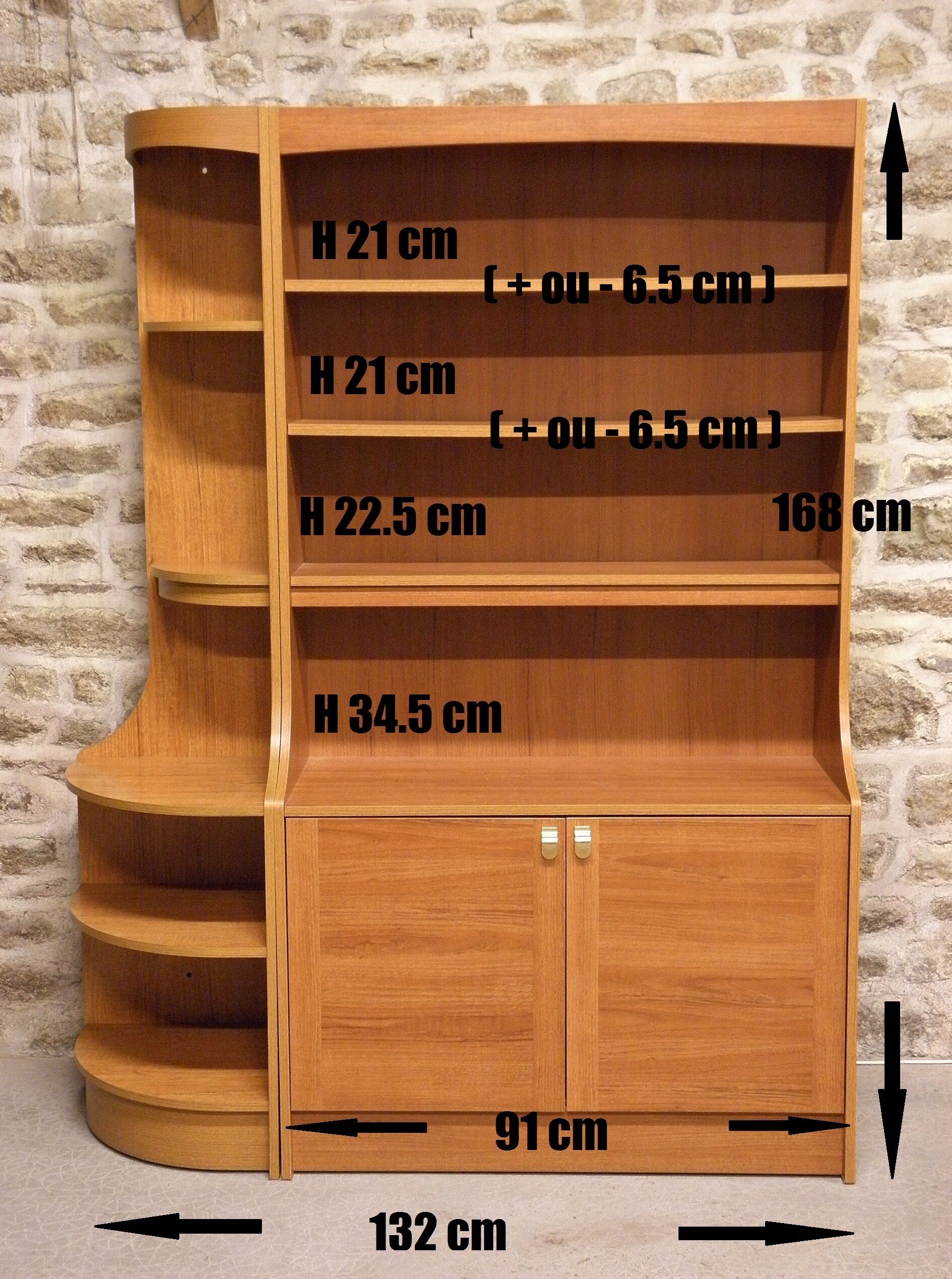 Bibliothèque modulable années 70