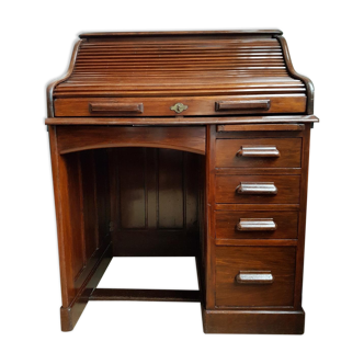 Mahogany cylinder desk