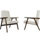 Vintage minimalist armchairs, Poland, 1960s, Set Of 2